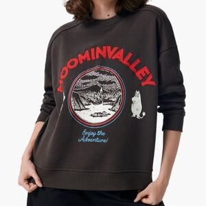 Moominvalley sweatshirt adult long sleeve (Enjoy the Adventure!) Moomin Size M